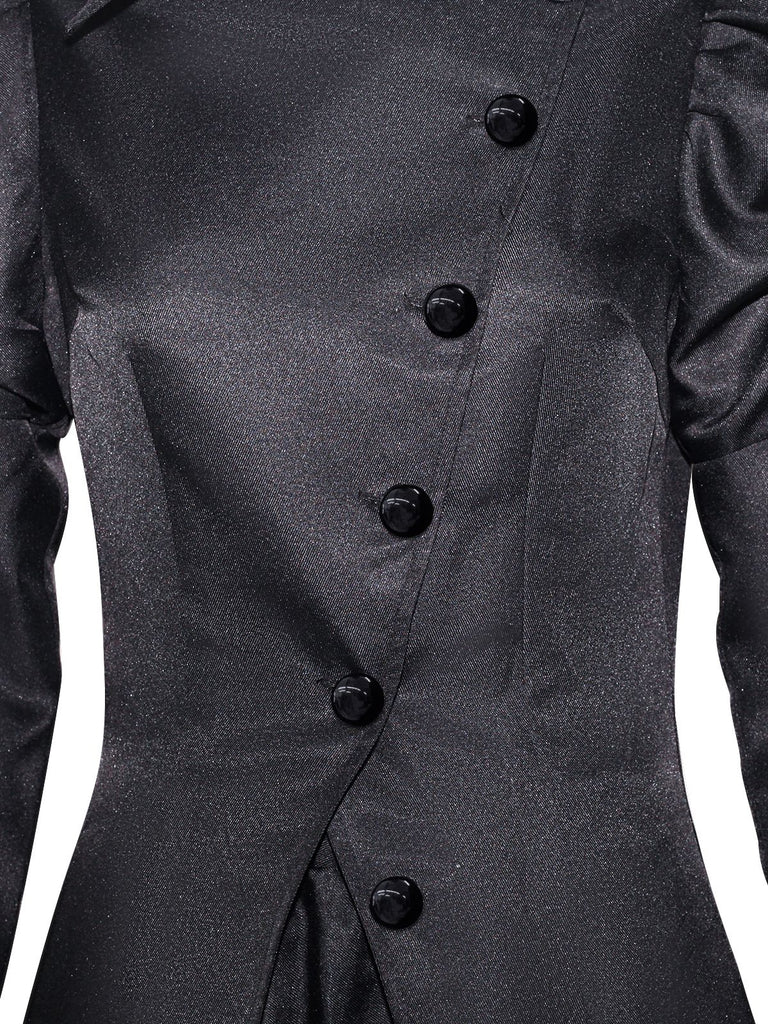Costume da strega Elphaba ispirato Wicked con cappello nero anni '40