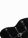 Top corsetto punk con borchie nero anni '80