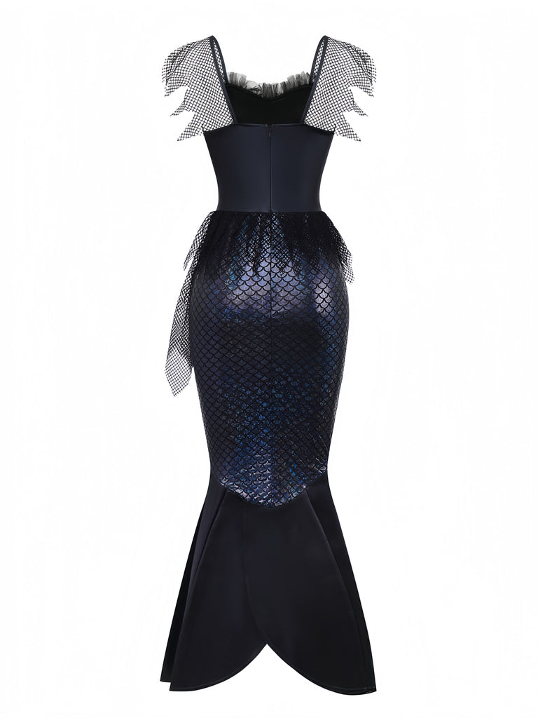 Abito da sera a sirena con paillettes nero anni '30