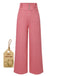 [Prevendita] Pantaloni rosa in cotone con bottoni a rose anni '50