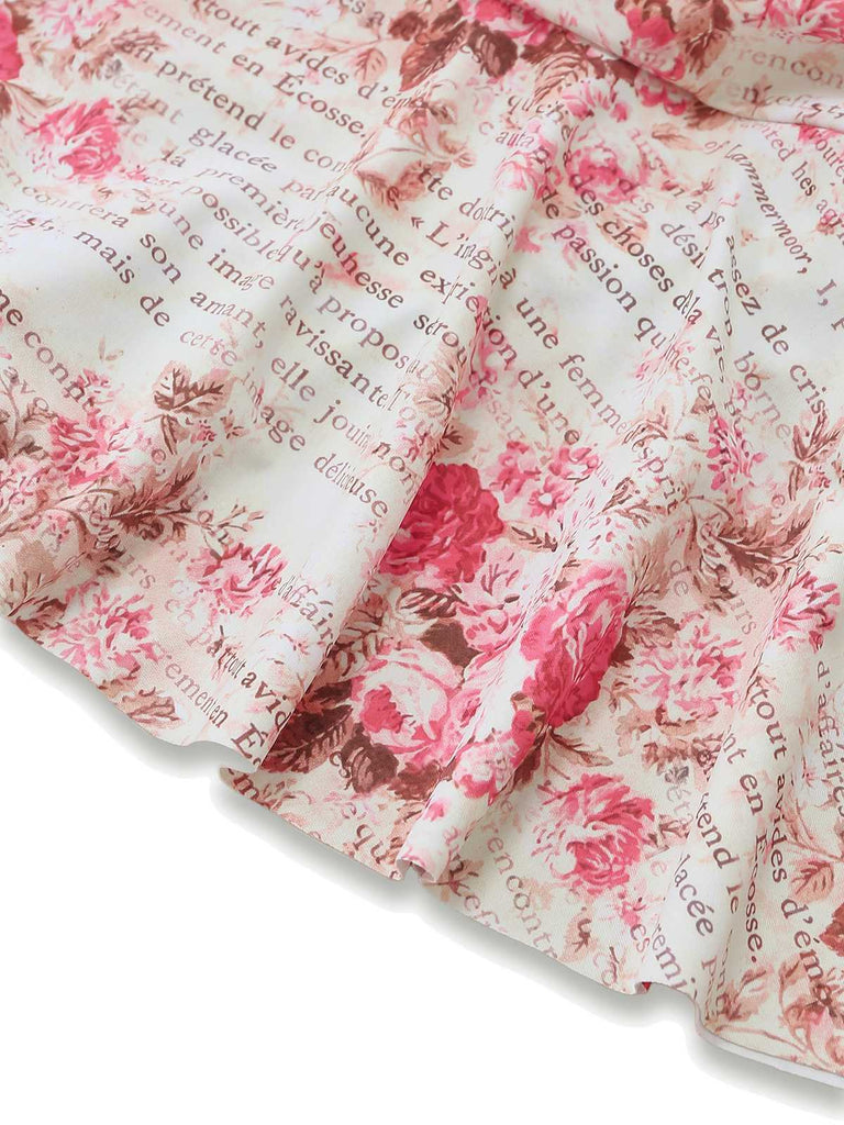 [Prevendita] Costumi con Gonna Rose Arricciato Scollo all'americana Anni '50