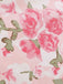 Abito Rosa Anni '50 Rose con Scollo Tondo e Cintura