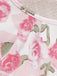 Abito Rosa Anni '50 Rose con Scollo Tondo e Cintura
