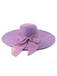 Cappello da sole in rafia a tesa larga con nastro