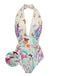 Set bikini monopezzo con scollo a farfalla
