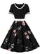 Abito Swing Patchwork Floreale anni '50