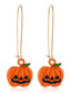 Orecchino di Halloween con zucca retrò