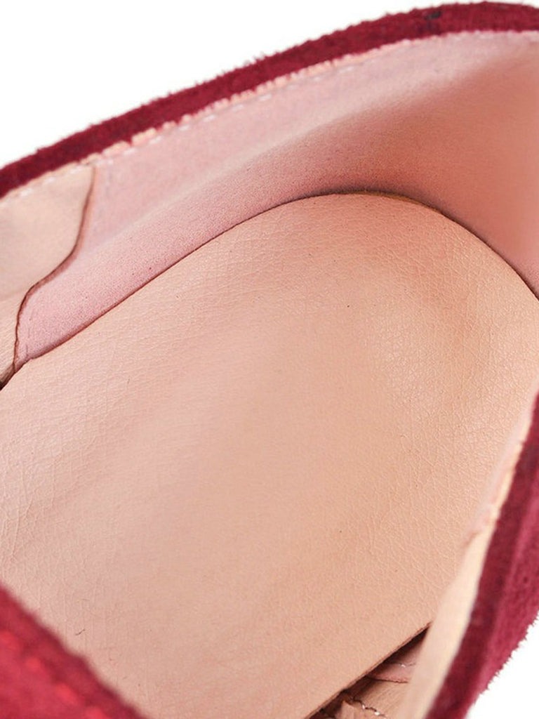 Scarpe retrò con lacci e tacco spesso