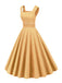 1950s Corduroy Solid Vintage Dress