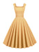 1950s Corduroy Solid Vintage Dress