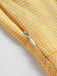 Vestito giallo con cintura scozzese anni '50