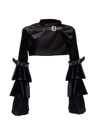 Coprispalle gotico in pelle Steampunk di Halloween