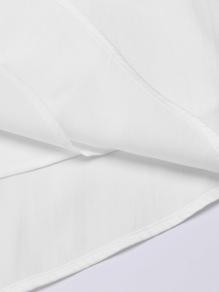 Abito vintage plissettato bianco anni '50