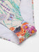 Set bikini monopezzo con scollo a farfalla