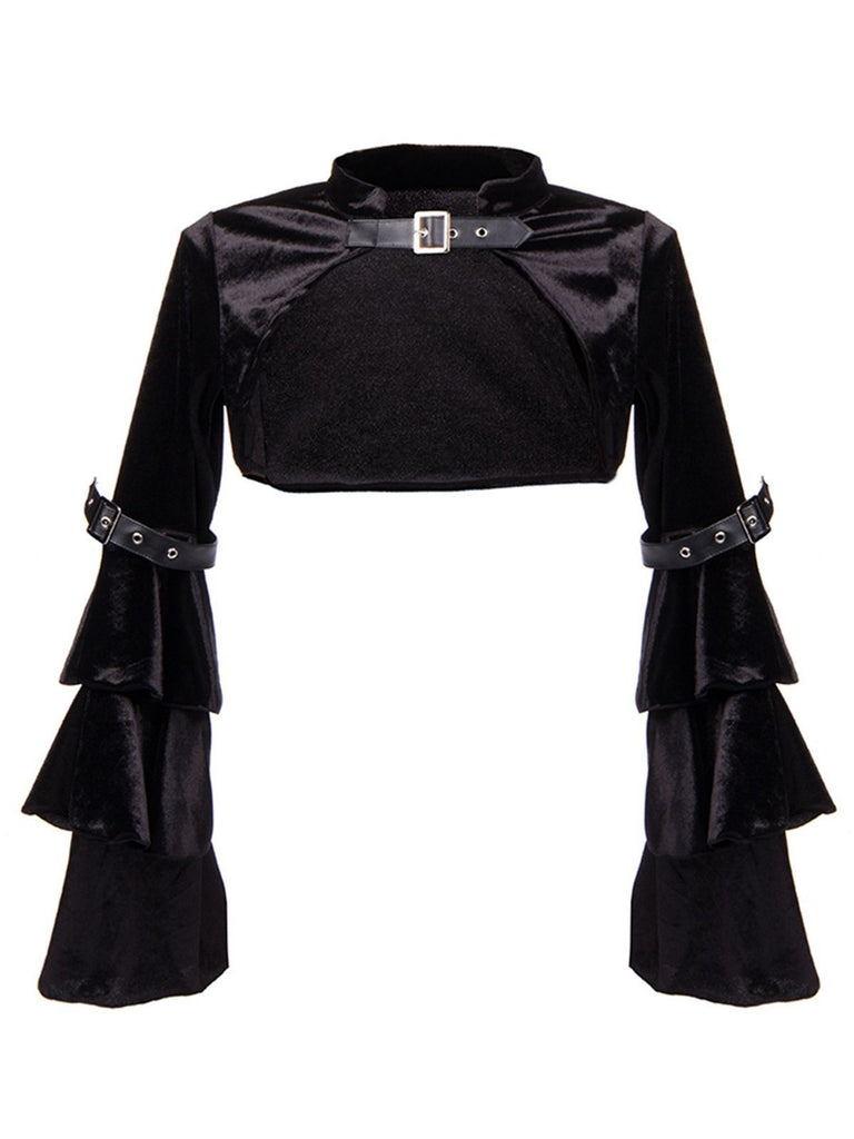 Coprispalle gotico in pelle Steampunk di Halloween