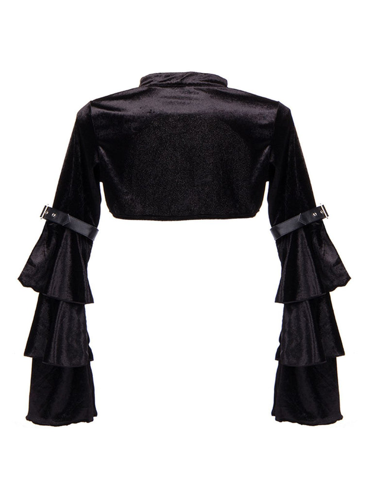 Coprispalle gotico in pelle Steampunk di Halloween