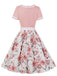 Abito Swing Patchwork Floreale anni '50