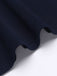 Top solido blu navy con scollo quadrato