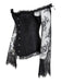 Corsetto patchwork di pizzo steampunk di Halloween
