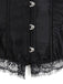 Corsetto patchwork di pizzo steampunk di Halloween