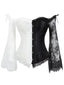Corsetto patchwork di pizzo steampunk di Halloween