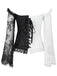 Corsetto patchwork di pizzo steampunk di Halloween