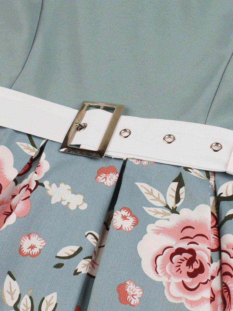 Abito Swing Patchwork Floreale anni '50