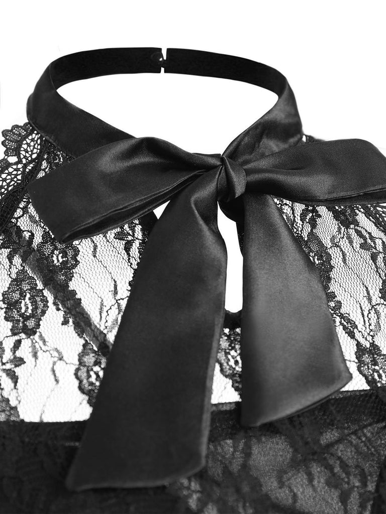 Abito in pizzo steampunk gotico di Halloween