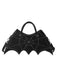 Borsa nera retrò con ragno di Halloween