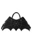 Borsa nera retrò con ragno di Halloween