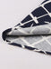 Gonna svasata con cintura scozzese blu navy anni '50