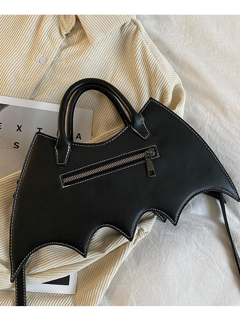 Borsa nera retrò con ragno di Halloween