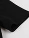 Abito solido patchwork in pizzo nero anni '50