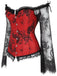 Corsetto patchwork di pizzo steampunk di Halloween