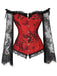 Corsetto patchwork di pizzo steampunk di Halloween