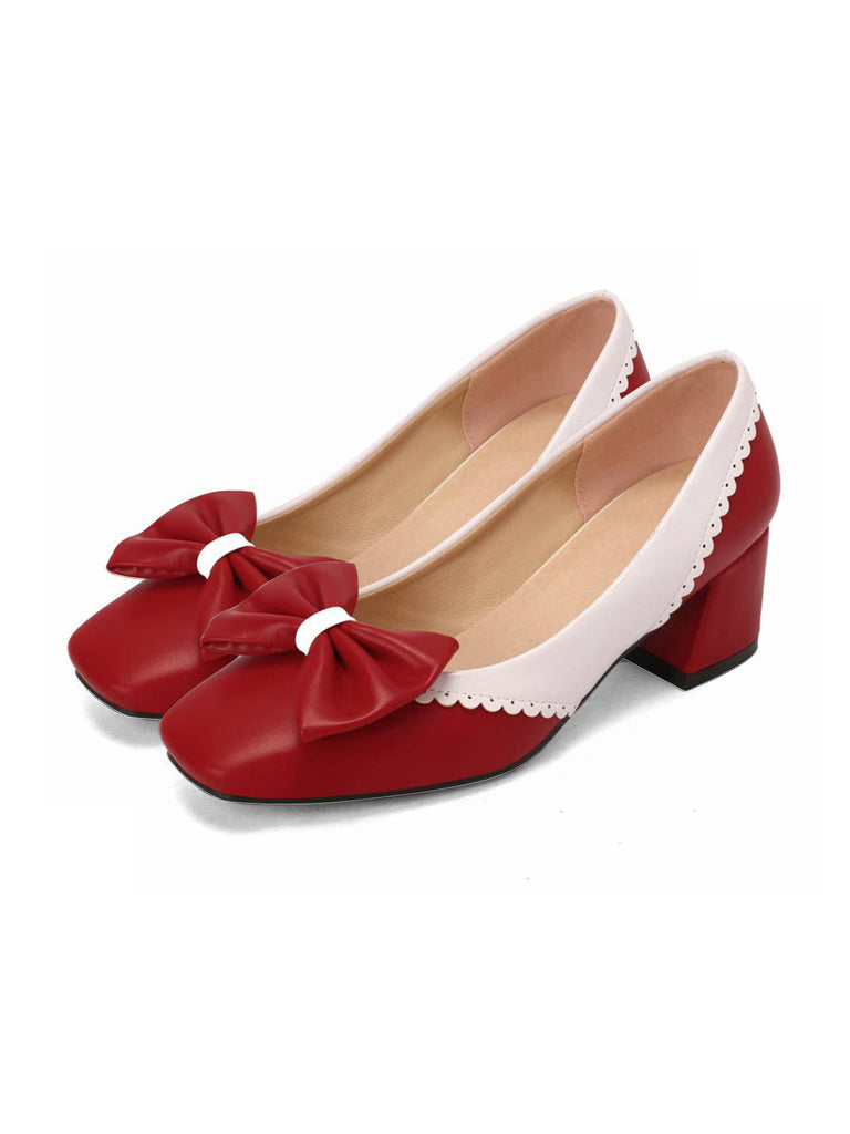 Scarpe con tacco alto Mary Jane retrò
