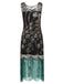 Abito nero con paillettes anni '20