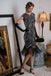 Abito anni '20 con frange e flapper