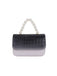 Borsa di perle grigio nero sfumato