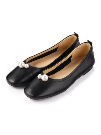 Scarpe basse in pelle Mary Pearl retrò