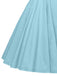 Vestito Swing con colletto rovesciato solido anni '50