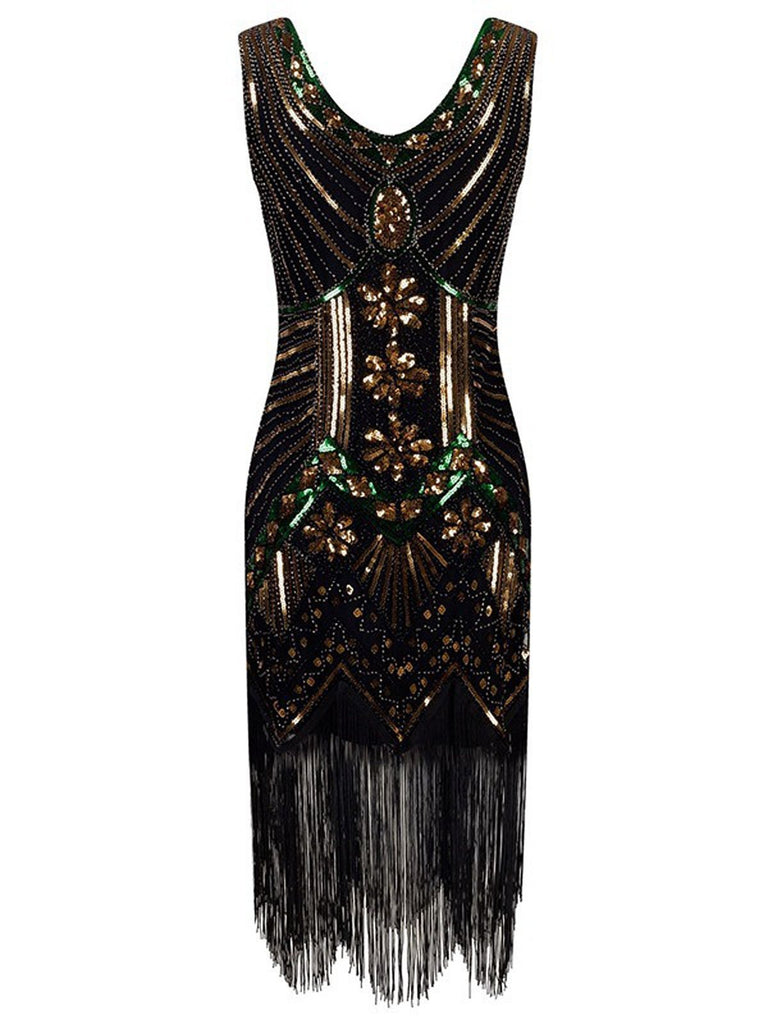 Abiti da flapper con frange e perline anni '20