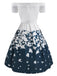 Abito con spalle scoperte a farfalla anni '50