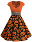 [Taglia Forti] Abito in costume arancione anni '50