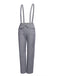2 pezzi camicetta anni '50 e pantaloni con bretelle