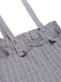 2 pezzi camicetta anni '50 e pantaloni con bretelle