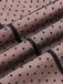 Abito a tubino in rete a pois rosa anni '60