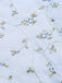 Abito blu in pizzo con ricamo floreale anni '50