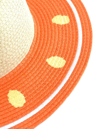 Cappello da sole a forma di frutta arancione