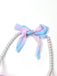 Set bikini rosa sfumato con gonna a conchiglia